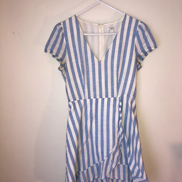 Blue and White Wrap Dress from J. Crew - Picture 1 of 5